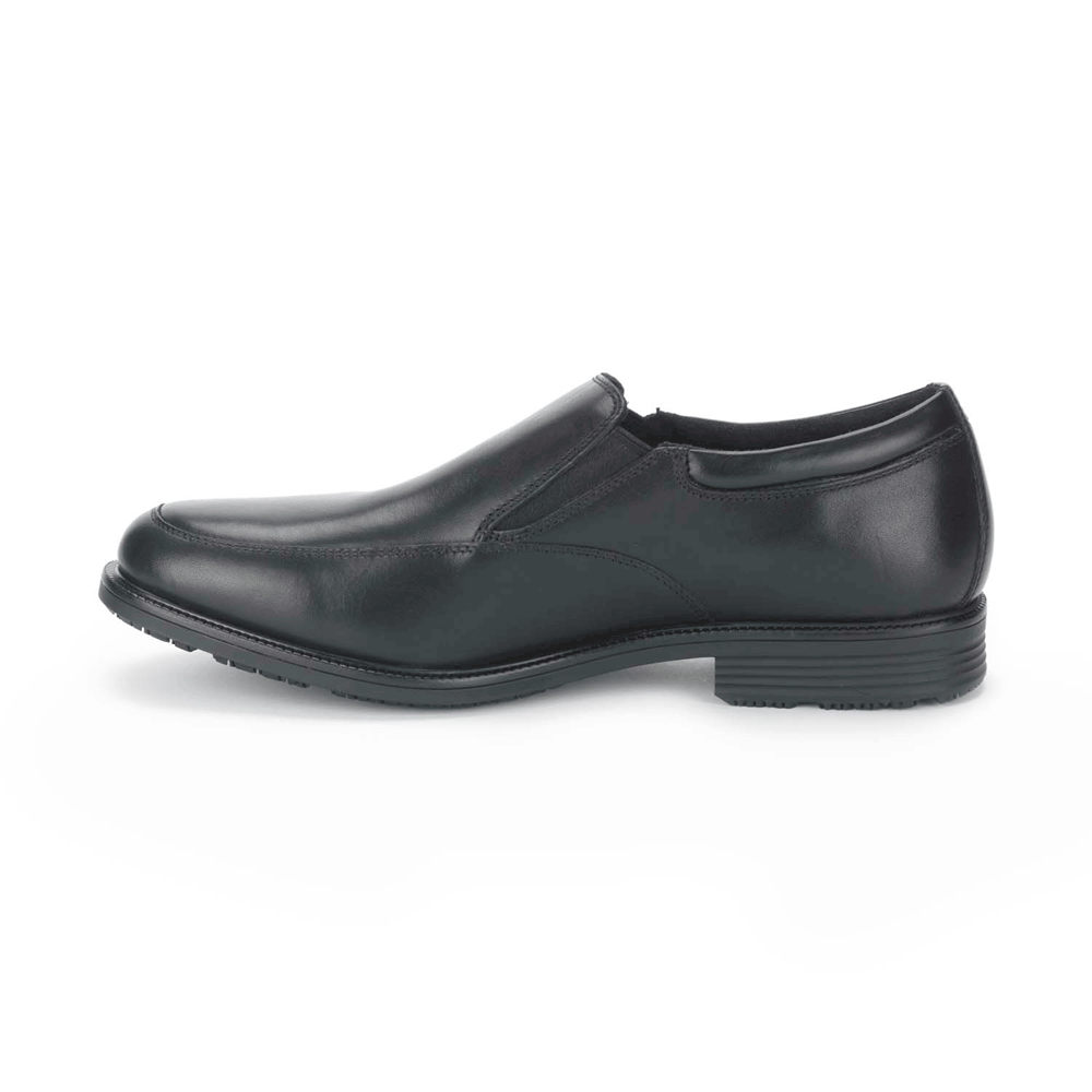 Rockport Mens Slip-On Black - Essential Details Waterproof - UK 126-UTMQRP